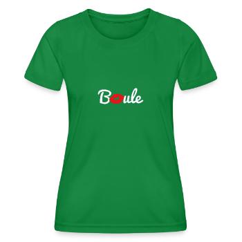 Petanque Boule Boule player - Women's Functional T-Shirt - kelly green - Front - AI Model Female 172 dark (172cm)