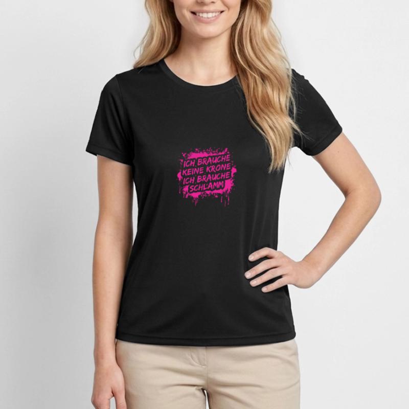 Pas de course boueuse Crown Mud Run T-shirt sport Femme