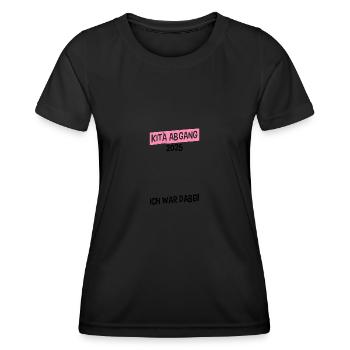 Kita Abgang Kita Abgänger 2025 - Frauen Funktions-T-Shirt - Schwarz - Vorne - AI Model Female 172 light (172cm)