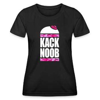 Zertifizierte KackNoob-Uniform! - Frauen Funktions-T-Shirt - Schwarz - Vorne - AI Model Female 172 light (172cm)