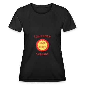 Legenden sind 1993 geboren - Frauen Funktions-T-Shirt - Schwarz - Vorne - AI Model Female 172 light (172cm)