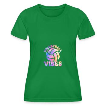 Tie Dye Volleyball Amateur de volley-ball - T-shirt sport Femme - vert - Devant - AI Model Female 172 dark (172cm)