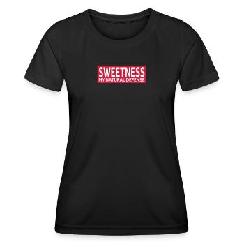 SWEETNESS - MY NATURAL DEFENSE - Frauen Funktions-T-Shirt - Schwarz - Vorne - AI Model Female 172 light (172cm)