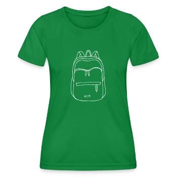 Sac à dos - T-shirt sport Femme - vert - Devant - AI Model Female 172 dark (172cm)