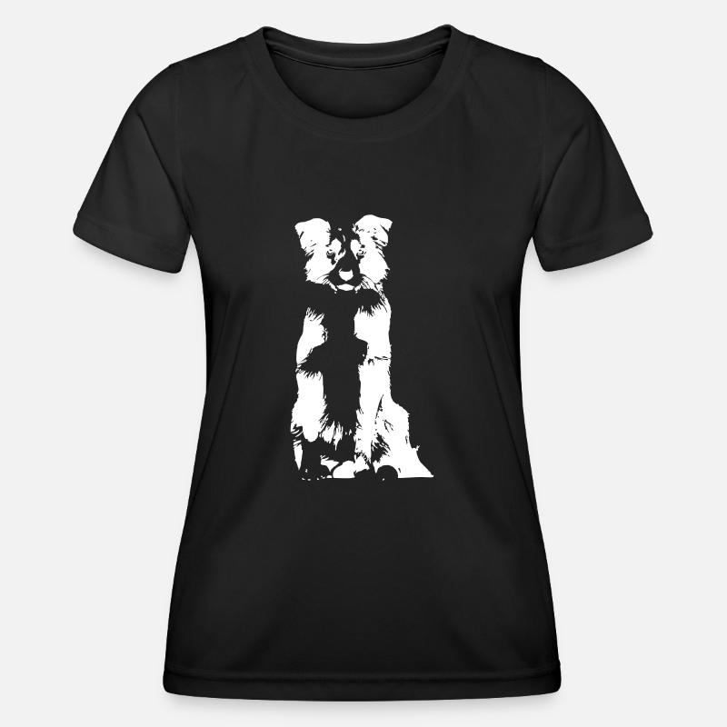Border Collie - Women's Functional T-Shirt - black