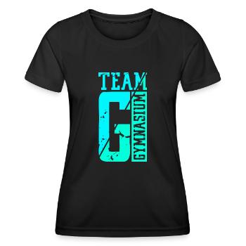 Team G Gymnasium - Schulkind Schulwechsel Schüler - Frauen Funktions-T-Shirt - Schwarz - Vorne - AI Model Female 172 light (172cm)