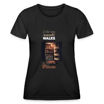 Fridge at Night - Women's Functional T-Shirt - black - Front - AI Model Female 172 light (172cm)