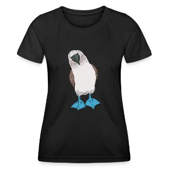 Blue-footed Booby Seabird Blue-footed Booby Seabird - Women's Functional T-Shirt - black - Front - AI Model Female 172 light (172cm)