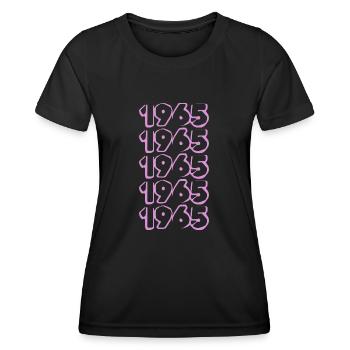 Violet 1965 - T-shirt sport Femme - noir - Devant - AI Model Female 172 light (172cm)