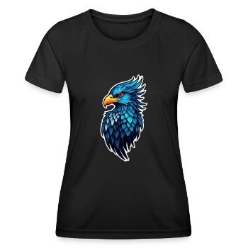 Eagle - Vereinigte Staaten - Vereinigte Staaten - Frauen Funktions-T-Shirt - Schwarz - Vorne - AI Model Female 172 light (172cm)