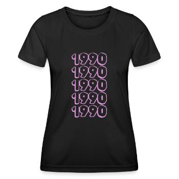Purple 1990 - Women's Functional T-Shirt - black - Front - AI Model Female 172 light (172cm)