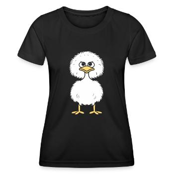 Strauß - Frauen Funktions-T-Shirt - Schwarz - Vorne - AI Model Female 172 light (172cm)