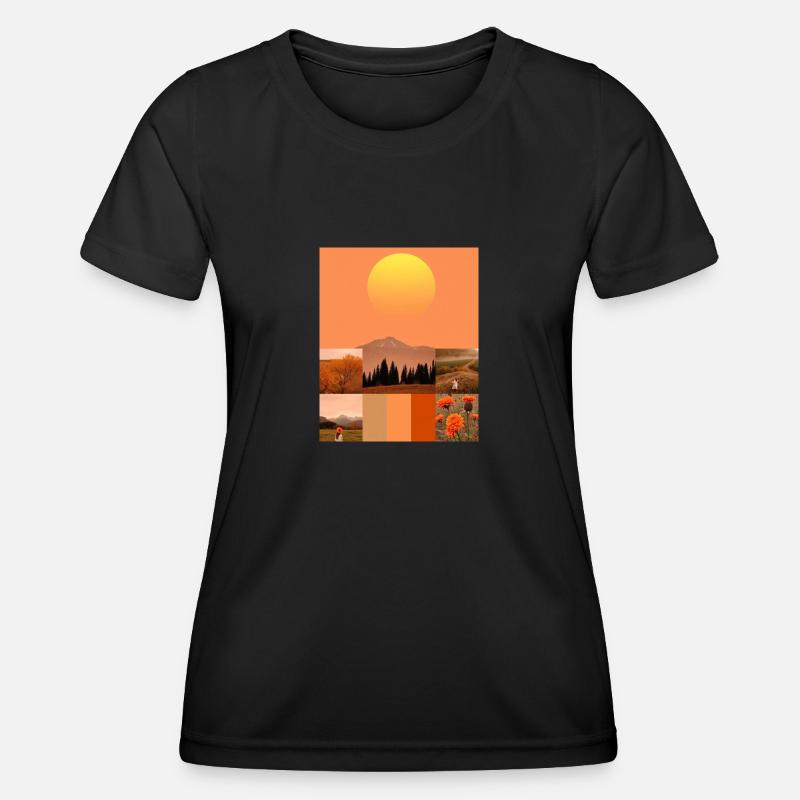 Sunsets. - Women's Functional T-Shirt - black