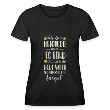 Neighbors Friendship - Women's Functional T-Shirt - black - Front - AI Model Female 172 light (172cm)