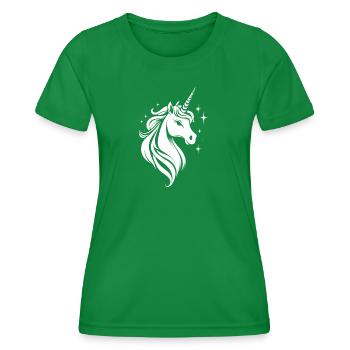 Licorne - T-shirt sport Femme - vert - Devant - AI Model Female 172 dark (172cm)