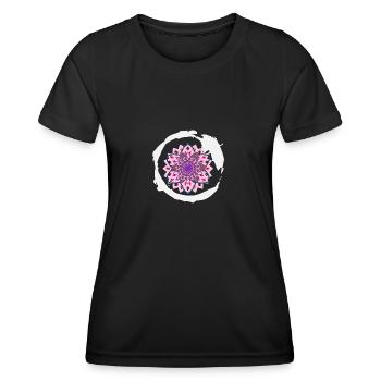 Mandala - Frauen Funktions-T-Shirt - Schwarz - Vorne - AI Model Female 172 light (172cm)