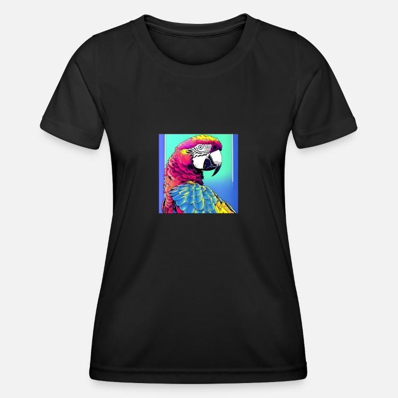 Neon Macaw - Women's Functional T-Shirt - black