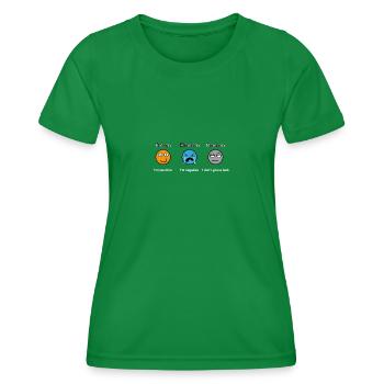 Proton électronique à neutrons - T-shirt sport Femme - vert - Devant - AI Model Female 172 dark (172cm)