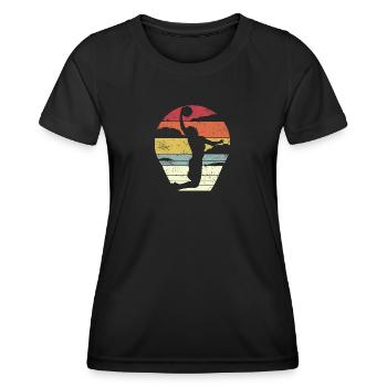 Basketball Jam - Frauen Funktions-T-Shirt - Schwarz - Vorne - AI Model Female 172 light (172cm)