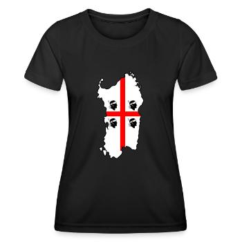 Sardaigne - T-shirt sport Femme - noir - Devant - AI Model Female 172 light (172cm)