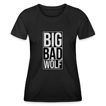 big bad wolf quote - Women's Functional T-Shirt - black - Front - AI Model Female 172 light (172cm)