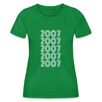 2007 - Frauen Funktions-T-Shirt - Kelly Green - Vorne - AI Model Female 172 dark (172cm)