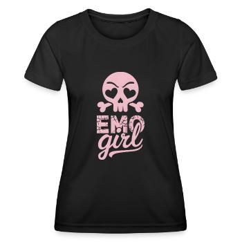 Fille emo ! - T-shirt sport Femme - noir - Devant - AI Model Female 172 light (172cm)