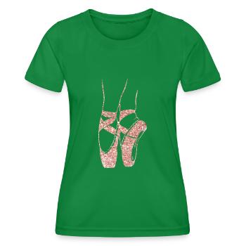 Ballerina Ballet Chaussures Cool Toe Dancing Punchline - T-shirt sport Femme - vert - Devant - AI Model Female 172 dark (172cm)