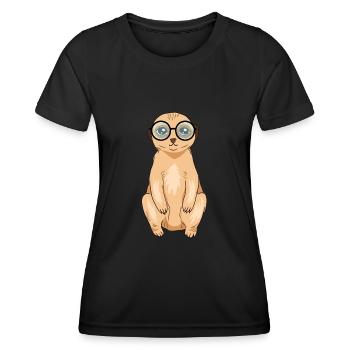 Suricate - T-shirt sport Femme - noir - Devant - AI Model Female 172 light (172cm)