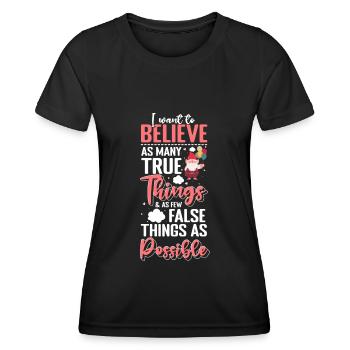 Jardinier nain nain - T-shirt sport Femme - noir - Devant - AI Model Female 172 light (172cm)