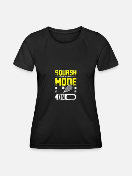 Squash mode on - Women's Functional T-Shirt - black
