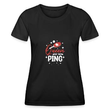 Queen of the ping pong - Women's Functional T-Shirt - black - Front - AI Model Female 172 light (172cm)