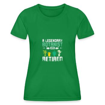 A legendary botanist has retired - Women's Functional T-Shirt - kelly green - Front - AI Model Female 172 dark (172cm)