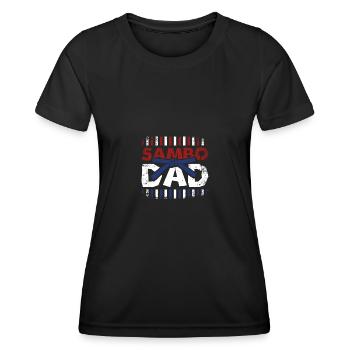 Fathers day Father Sambo Dad - Frauen Funktions-T-Shirt - Schwarz - Vorne - AI Model Female 172 light (172cm)