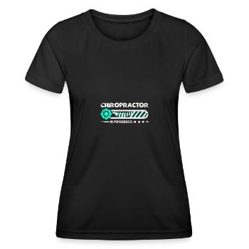 Chiropractor in progress - Women's Functional T-Shirt - black - Front - AI Model Female 172 light (172cm)