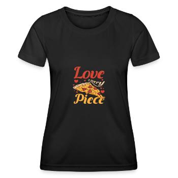 Love in every piece - Frauen Funktions-T-Shirt - Schwarz - Vorne - AI Model Female 172 light (172cm)