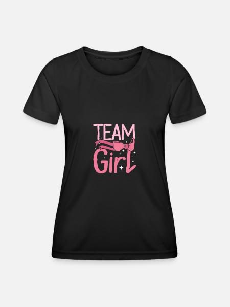 Gender Reveal Team girl - Women's Functional T-Shirt - black