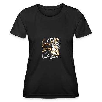 Serpent des blés chuchoteur - T-shirt sport Femme - noir - Devant - AI Model Female 172 light (172cm)