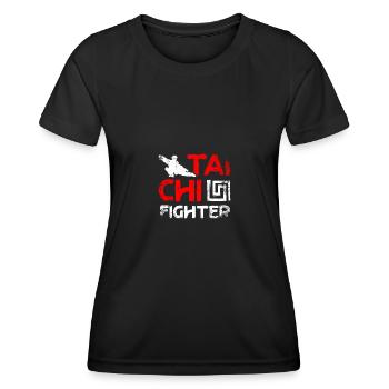 Tai chi fighter - Frauen Funktions-T-Shirt - Schwarz - Vorne - AI Model Female 172 light (172cm)