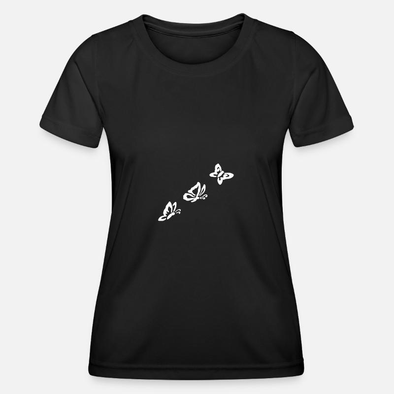 Butterfly Spring Attitude to Life - Women's Functional T-Shirt - black