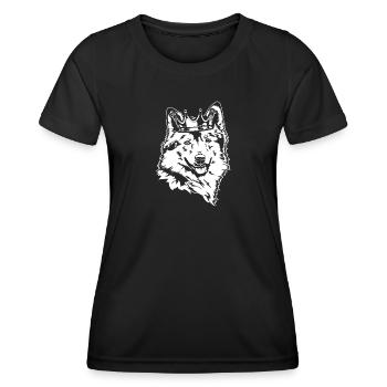Icelandic Dog Crown Dogs Dog Wilsigns - Women's Functional T-Shirt - black - Front - AI Model Female 172 light (172cm)