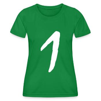 1 - Frauen Funktions-T-Shirt - Kelly Green - Vorne - AI Model Female 172 dark (172cm)