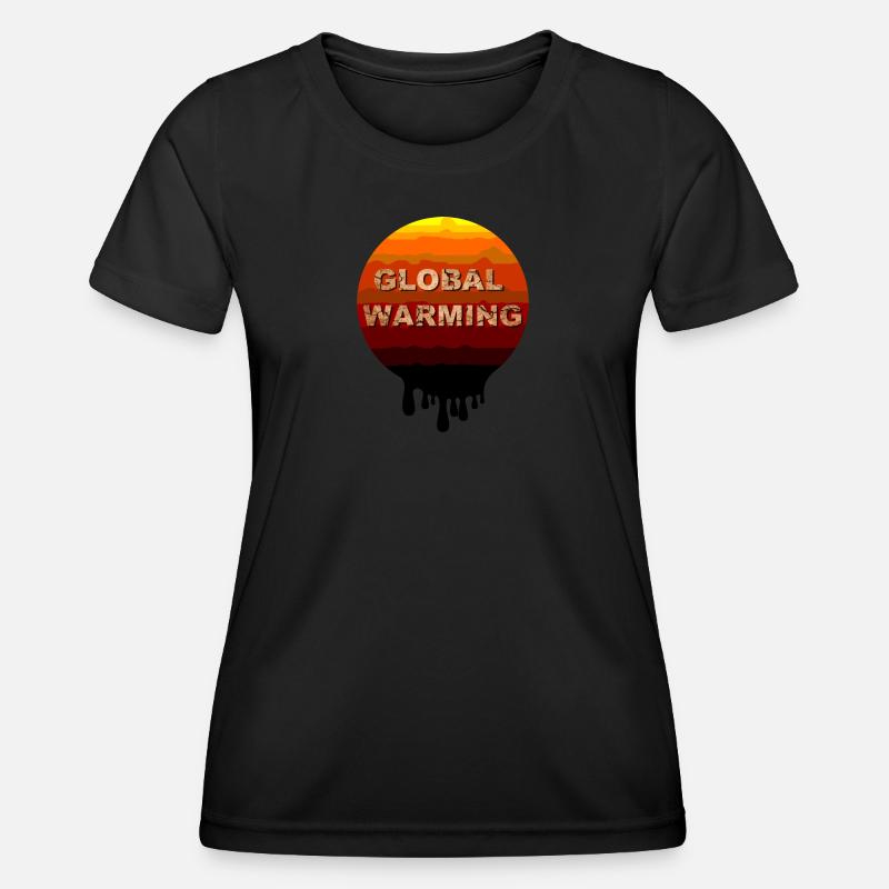Global Warming - Women's Functional T-Shirt - black