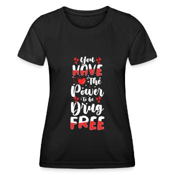 Entzug Nüchtern Abhängigkeit Nikotin - Frauen Funktions-T-Shirt - Schwarz - Vorne - AI Model Female 172 light (172cm)