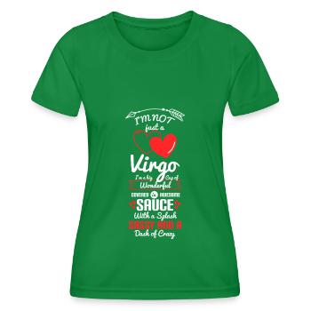 Sternzeichen Virgo Planet - Frauen Funktions-T-Shirt - Kelly Green - Vorne - AI Model Female 172 dark (172cm)