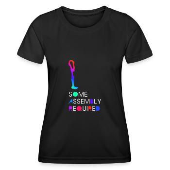 Prothèse Amputée Invalidité Cadeau - T-shirt sport Femme - noir - Devant - AI Model Female 172 light (172cm)