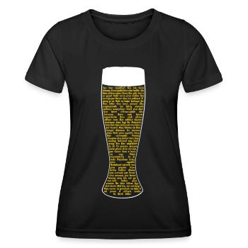 51 Sprachen Ein Bier bitte! für Reisende mit Durst - Frauen Funktions-T-Shirt - Schwarz - Vorne - AI Model Female 172 light (172cm)