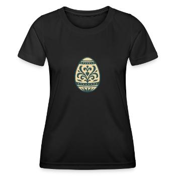 Osterei für das Osterfest - Frauen Funktions-T-Shirt - Schwarz - Vorne - AI Model Female 172 light (172cm)