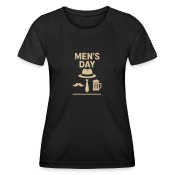 Männertag, Vatertag, Himmelfahrt - Frauen Funktions-T-Shirt - Schwarz - Vorne - AI Model Female 172 light (172cm)