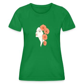 Blooming Beauty - Frauen Funktions-T-Shirt - Kelly Green - Vorne - AI Model Female 172 dark (172cm)